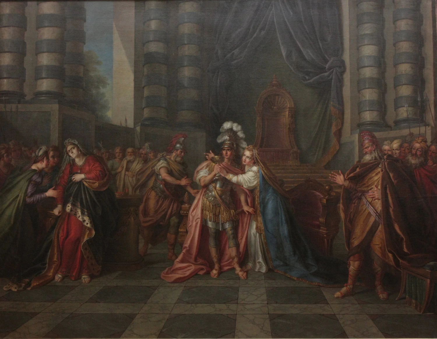 Cleopatra che ingoia il veleno (Corvo, Rodogune) - Louvre, Parigi